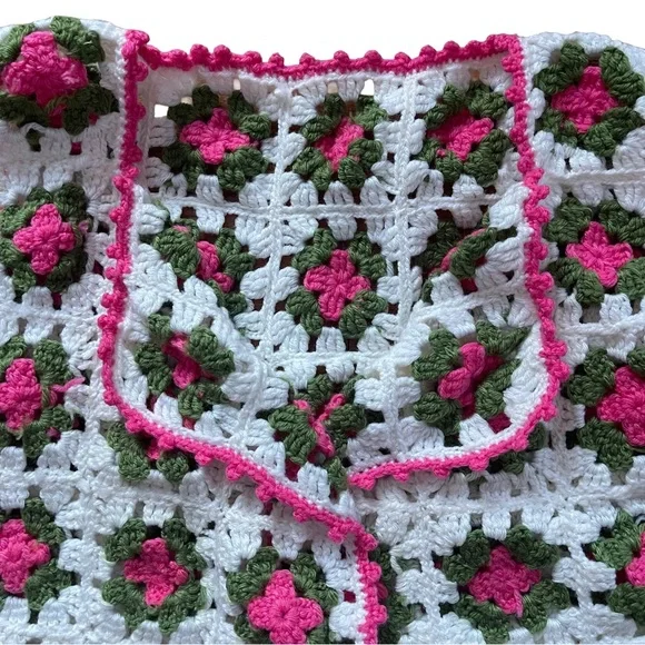 Handmade Crochet Granny Square Vest | Boho Hippie 70s Style - Picture 2 of 6